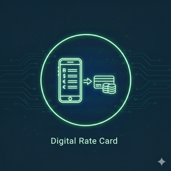Digital "Rate Card" / Menu